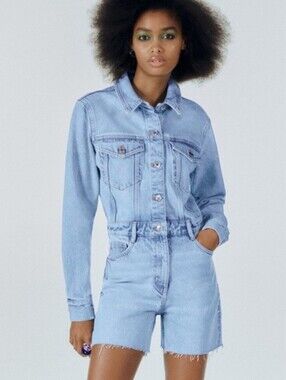 Zara Denim Jumpsuit